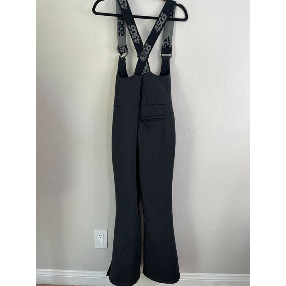 NEW ASOS 4505 Womens 4 Black High Waisted Salopette Flare Jumpsuit Ski Bib - Picture 10 of 13